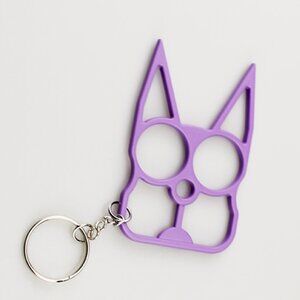 Cat Self Defense Keychain Metal